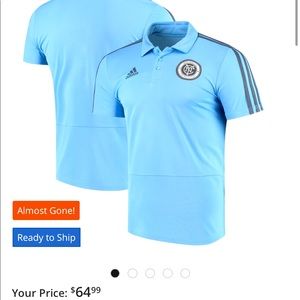 Men's New York City FC adidas Navy 2018 Polo